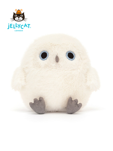 英国Jellycat白色猫头鹰宝宝毛绒玩具可爱玩偶陪伴儿童