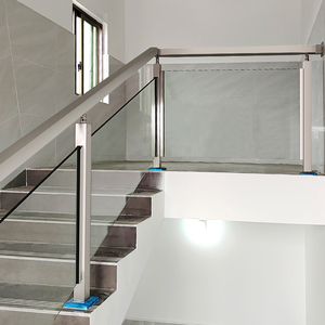 不锈钢玻璃楼梯扶手护栏自建房家用阳台栏杆室内室外工程围栏立柱
