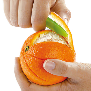 日本KM 简易剥橙器 橙子去皮工具 迷你开橙器剥皮器 拨橘桔子器