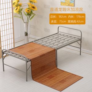 新折叠床单人家用午休床80宽90宽1米经济型仿不锈钢铁床多功能品