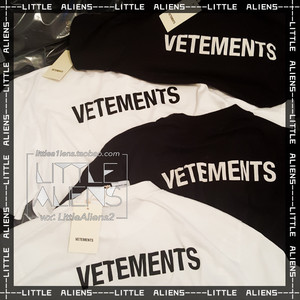 Vetements Staff LOGO 短袖T恤 白色黑色