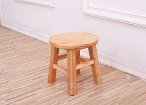 【天天特价】加固 橡木实木家用小凳子小板凳圆凳手工小木凳矮凳