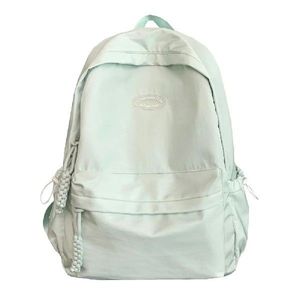 Simple Sports Backpack Multi-Pocket Solid Color College Gym