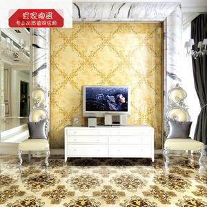 欧式抛晶砖600x600客厅拼花 餐厅瓷砖 电视背景墙防滑地砖