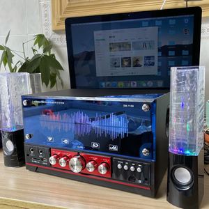 创意水舞喷泉音箱电脑台式七彩灯水舞喷水音响家用蓝牙超重低音炮