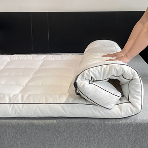 简约提花3D立体软床垫双边面包格床褥学生宿舍可折叠单人双人软垫
