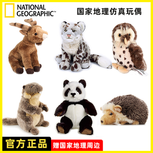 国家地理玩偶大熊猫兔子花栗鼠亚洲欧洲荒漠毛绒玩具礼物动物公仔