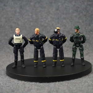 3.75寸兵人1:18可动人偶消防特种部队现代兵人军事模型