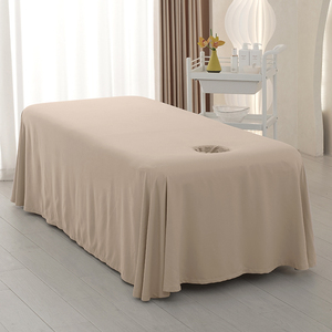 贝雅颜美容床罩单件一片式大床单带垂布洞床笠隔脏保护套可做LOGO