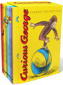 好奇猴乔治7本套装 英文原版 Curious George 精装大奖绘本全套 廖彩杏推荐 儿童启蒙故事读物 4-6-7岁儿童绘本 进口英语书籍