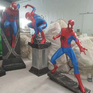 复仇者联盟玻璃钢仿真蜘蛛侠雕塑电影人物绿巨人钢铁侠漫威摆件