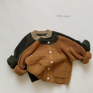 儿童毛衣2022新款小童装男童撞色马海毛针织衫韩版宝宝秋装外套潮