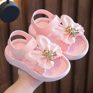 女童凉鞋2023夏季新款儿童公主凉鞋女韩版潮护脚女孩沙滩鞋子