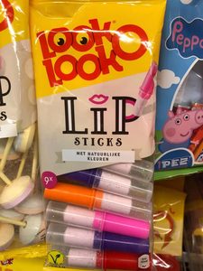 荷兰进口Lookolook口红糖 创意水果味硬糖 玩具糖果