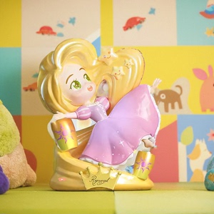 正版迪士尼公主逐梦系列盲盒手办可爱公仔摆件潮玩女孩生日礼物