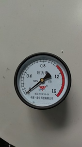 微仪轴向压力表Y100Z压力容器储气罐气压表带超压色环指示可检测