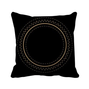 符号圆圈纹样形状方形抱枕靠枕沙发靠垫双面含芯礼物