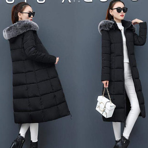棉服2023年秋冬季新款韩版加厚修身女士中长款棉袄棉衣冬季外套潮