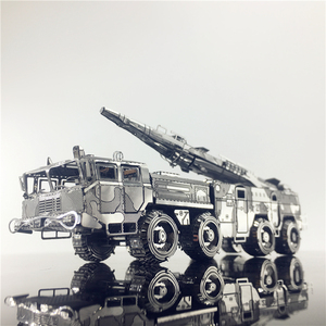 南源魔图3D立体拼图金属玩具东风11A弹道导弹车模型军事拼装摆件