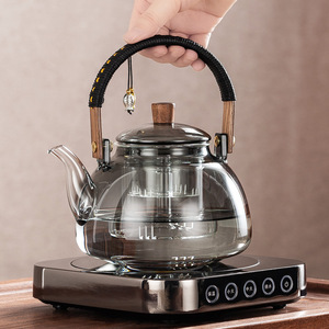 新款高端电陶炉煮茶器加厚玻璃蒸煮一体茶壶烧水泡茶养生专用套餐