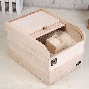 环保特价密封实木质桐木碳化厨房储物防虫保鲜米箱米桶米缸储粮箱
