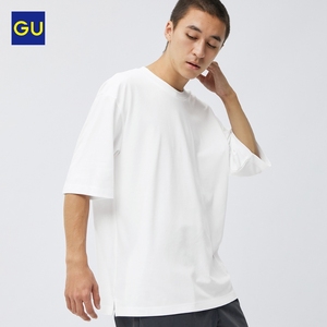 GU极优男装GU DRY圆领T恤(5分袖)吸汗速干男女同款轻薄 B349380