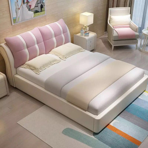现代简约布艺床可拆洗布床小户型双人床高箱储物床软包床主卧婚床