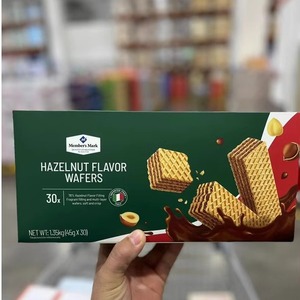 山姆店代购MM榛子味威化饼干1.35kg意大利进口威化饼干独立包装