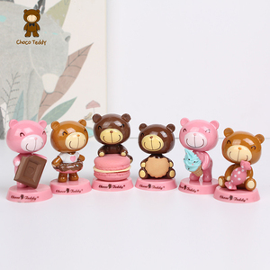 ChocoTeddy巧克力熊可爱公仔玩具桌面摆件车内晃动装饰创意礼物
