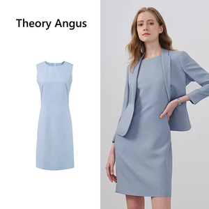 Theory Angus职业百搭气质显瘦无袖连衣裙女春夏新款西服两件装