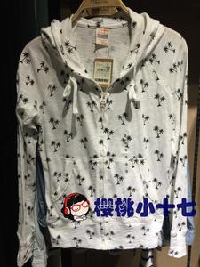 WHO A U专柜正品WHO.A.U女款休闲连帽防晒服薄卫衣WHMA52405E