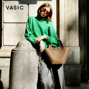 VASIC牛皮Mask Mini小号单肩手提包 限定色托特包购物袋 凯特周
