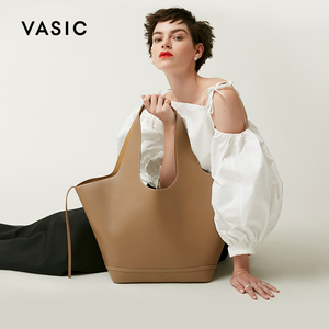VASIC牛皮Mask超大通勤包 日系托特包小众设计高级感女包 凯特周