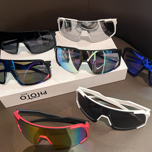 2024新款连体大框墨镜男女户外骑行登山滑雪眼镜防紫外线太阳镜潮
