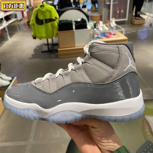 耐克男鞋Air Jordan AJ11女鞋酷灰烟灰高筒耐磨篮球鞋 CT8012-005