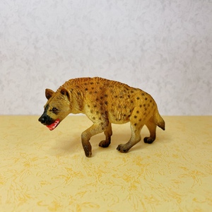 safari仿真动物模型鬣狗野狗犬猫科儿童认知早教玩具环保材质摆件