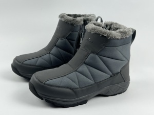 欧洲订单男子防水加毛大棉鞋户外减震冬季保暖雪地靴短筒零下30度