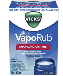 Vicks VapoRub止咳通鼻 薄荷型舒缓软膏50g儿童成人