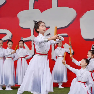 壮志少年行舞蹈服国学朗诵汉服古典中国风少年志演出服扇子舞服装