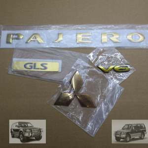 三菱帕杰罗V93V97尾标V6标志GLS车标三菱后标PAJERO备胎罩标