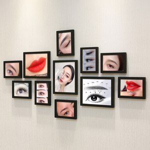 美容院3D立体墙贴创意个性美甲美睫纹绣化妆店广告橱窗贴纸背景墙