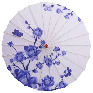 青花瓷古装油纸伞古代雨伞古典伞舞台舞蹈伞跳舞演出道具装饰伞