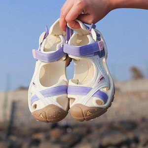 悍途凉鞋女软底2024年夏季速干溯溪鞋舒适女式平底包头沙滩运动鞋