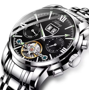 新款瑞士正品卡西欧手表男士全自动机械表镂空多功能夜光时尚腕表