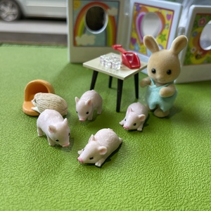 小猪 仓鼠 鞋子 冰块 铲子 过家家玩具 散货娃娃屋配件