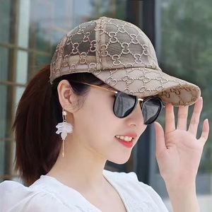 日本ZGP蕾丝鸭舌帽夏女网格透气遮阳休闲刺绣棒球帽可调节太阳帽