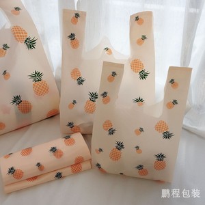 网红水果系列之菠萝塑料打包袋烘焙蛋糕外卖包装袋服装饰品购物袋