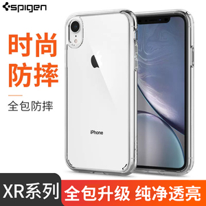 Spigen 适用于苹果iPhoneXR手机壳硅胶套透明 XR保护套防摔软外壳新款6.1超薄创意男女潮XR硅胶套全包边框