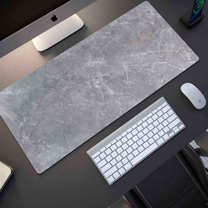 大理石纹鼠标垫超大高级感加厚电竞办公桌垫家用笔记本电脑键盘垫