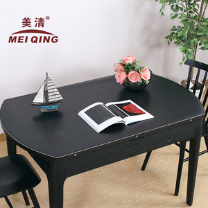 椭圆形餐桌垫黑色磨砂pvc隔热垫塑料白色ins桌布北欧软玻璃防水
